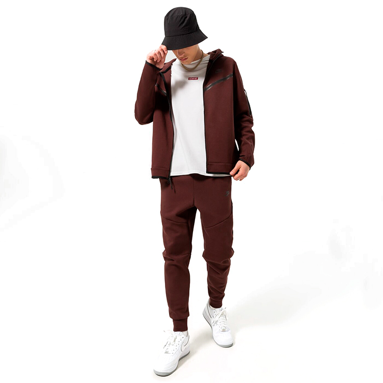 Мужская Толстовка Nike M NSW TCH FLC HOODIE FZ WR 2XL Коричневый photo 2