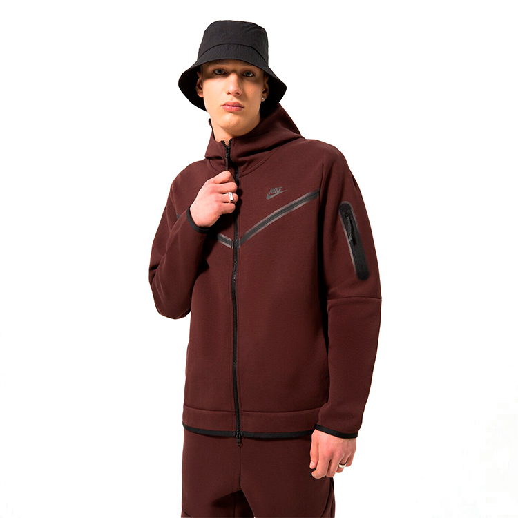 Мужская Толстовка Nike M NSW TCH FLC HOODIE FZ WR 2XL Коричневый photo 4