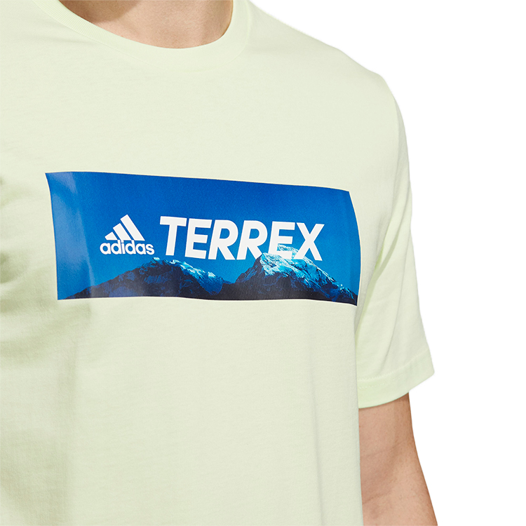 Футболка мужская Adidas SS LOGO GFX T S Желтый photo 2