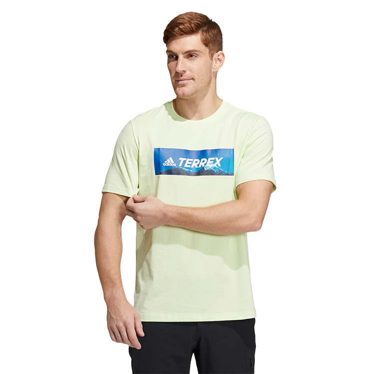Футболка мужская Adidas SS LOGO GFX T S Желтый photo 4