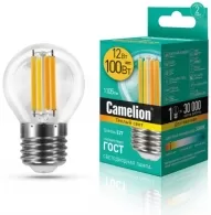 Светодиодная лампа Camelion LED12-G45-FL/830/E27