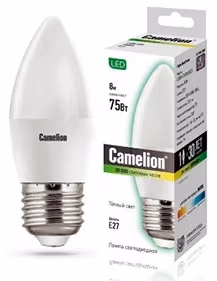 Bec LED Camelion LED 12390 C35/845 8W E27 4500K