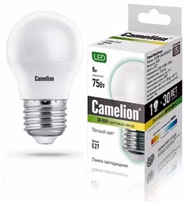 Bec LED Camelion LED 12392 G45/830 8W E27 3000K
