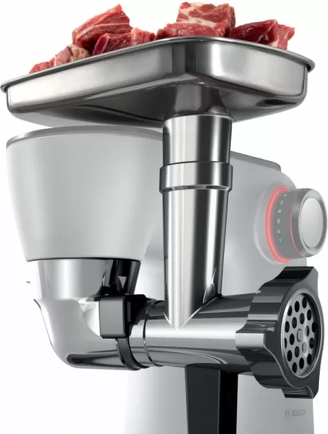 Robot de bucatarie Bosch MUM9B34S27, 5500 ml, 1400 W, 7 trepte viteza, Argintiu