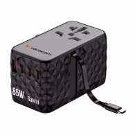 Adaptor USB Type-C - USB Type-A Verbatim GaN III Universal Travel 85W  VER_32127