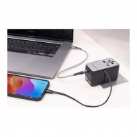 Adaptor USB Type-C - USB Type-A Verbatim GaN III Universal Travel 85W  VER_32127 thumbnav 3