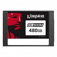 2.5" SSD 480GB  Kingston DC500M Data Center Enterprise, SATAIII, Mixed-Use, 24/7, SED, PLP, Sequential Reads:555 MB/s, Sequential Writes:520 MB/s, Steady-state 4k Read: 98,000 IOPS / Write: 58,000 IOPS, 7mm, Phison PS3112-S12DC, 3D NAND TLC thumbnav 1