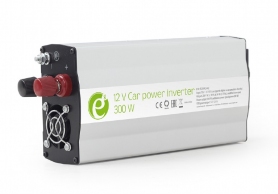 EnerGenie EG-PWC-042, 12V Car power inverter, 300W, with USB port / 5V-2.1A, Power output: 300 W continuous power (peak power 600 W), Output: 230 VAC, Input: 11-15 VDC (car cigarette lighter or accumulator directly) thumbnav 1
