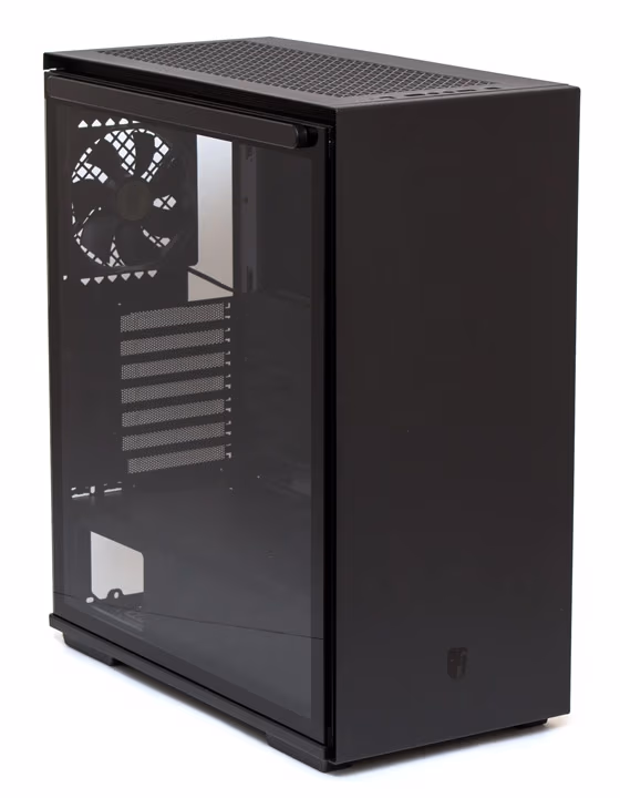 DEEPCOOL "MACUBE 310P BK" Gamer Storm® ATX Case, with Side-Window (Tempered Glass Side Panel) Magnetic, without PSU, Tool-less, Pre-installed: Rear 1x120mm DC fan, 2xUSB3.0, 1xAudio,1xMic, PWM Fan Hub, VGA Card holder, Black 