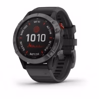 Garmin fenix 6 Pro Solar Edition - Black with slate grey band