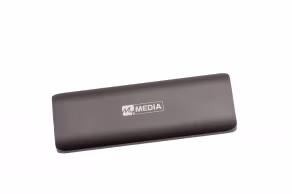M.2 External SSD 512GB  MyMedia (by Verbatim) External SSD USB3.2 Gen 2, Sequential Read/Write: up to 520/400 MB/s, Light, Sleek space grey aluminium design, Ultra-compact aluminum housing