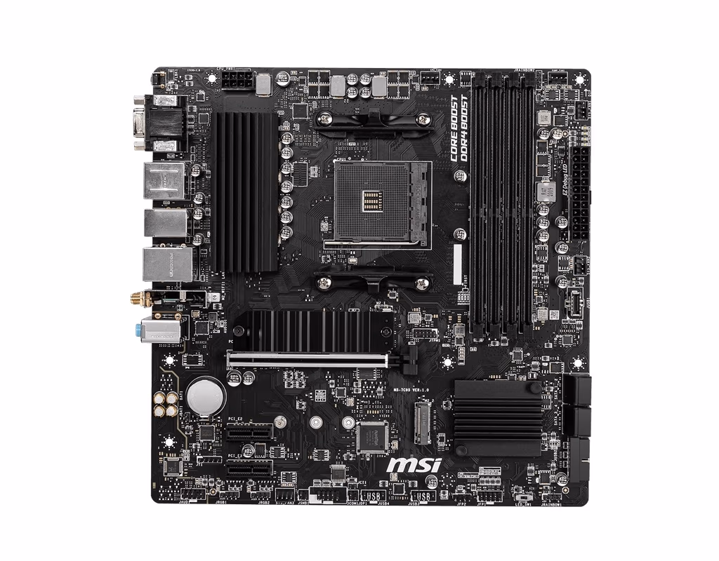 MSI B550M PRO-VDH WIFI, Socket AM4, AMD B550, Dual 4xDDR4-4400, APU AMD graphics, VGA, HDMI, DP, 1xPCIe4.0 X16, 4xSATA3, RAID, 2xM.2 Gen4.0 x4, 2xPCIe X1, ALC892 HDA, GbE LAN, WiFi/BT, 7xUSB3.2 Gen1(6xTypeA+1xTypeC), RGB Mystic Light, mATX 