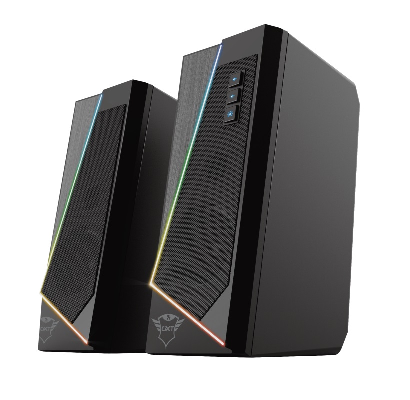 Boxe Gaming 2.0 Trust GXT 609 Zoxa, Black / 12W / 3,5 AUX / USB power photo 1