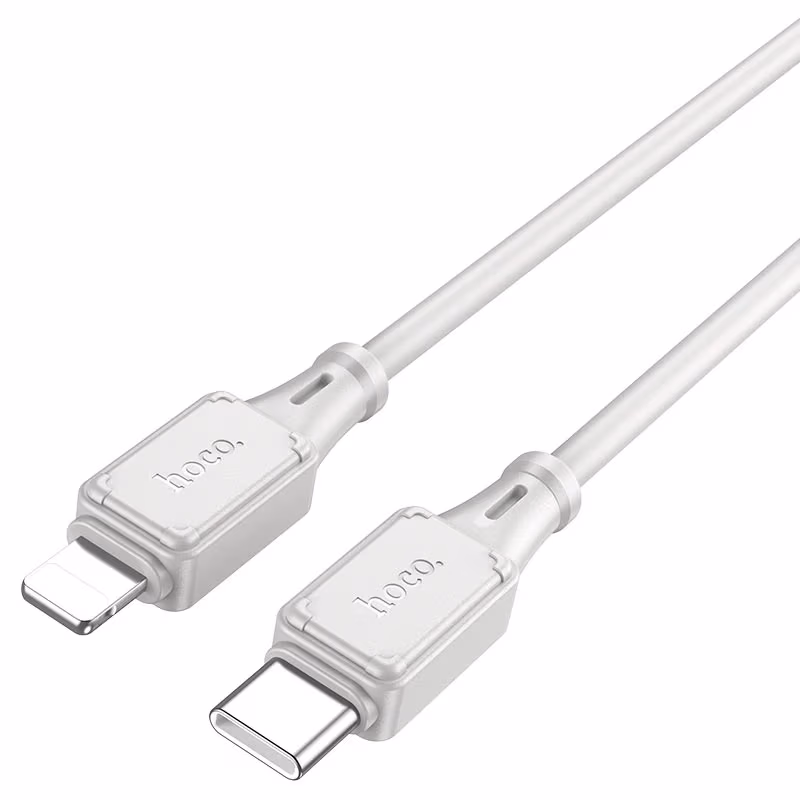 Кабель Type-C на Lightning HOCO “X101 Assistant” / 1m / Silicone / 27W / Gray 