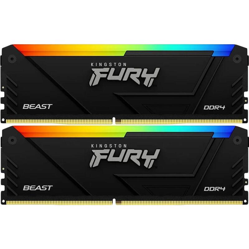 Оперативная память Kingston FURY® Beast DDR4 RGB DDR4-3600 16GB (Kit of 2*8GB) photo 1