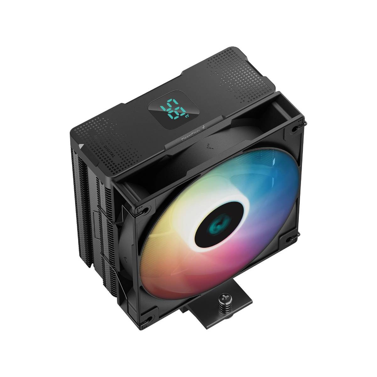 Cooler DEEPCOOL AG400 DIGITAL BK ARGB/ Universal/ 220W/ 500~2100rpm/ <31.6dBA/ 75.89CFM/ Black photo 3