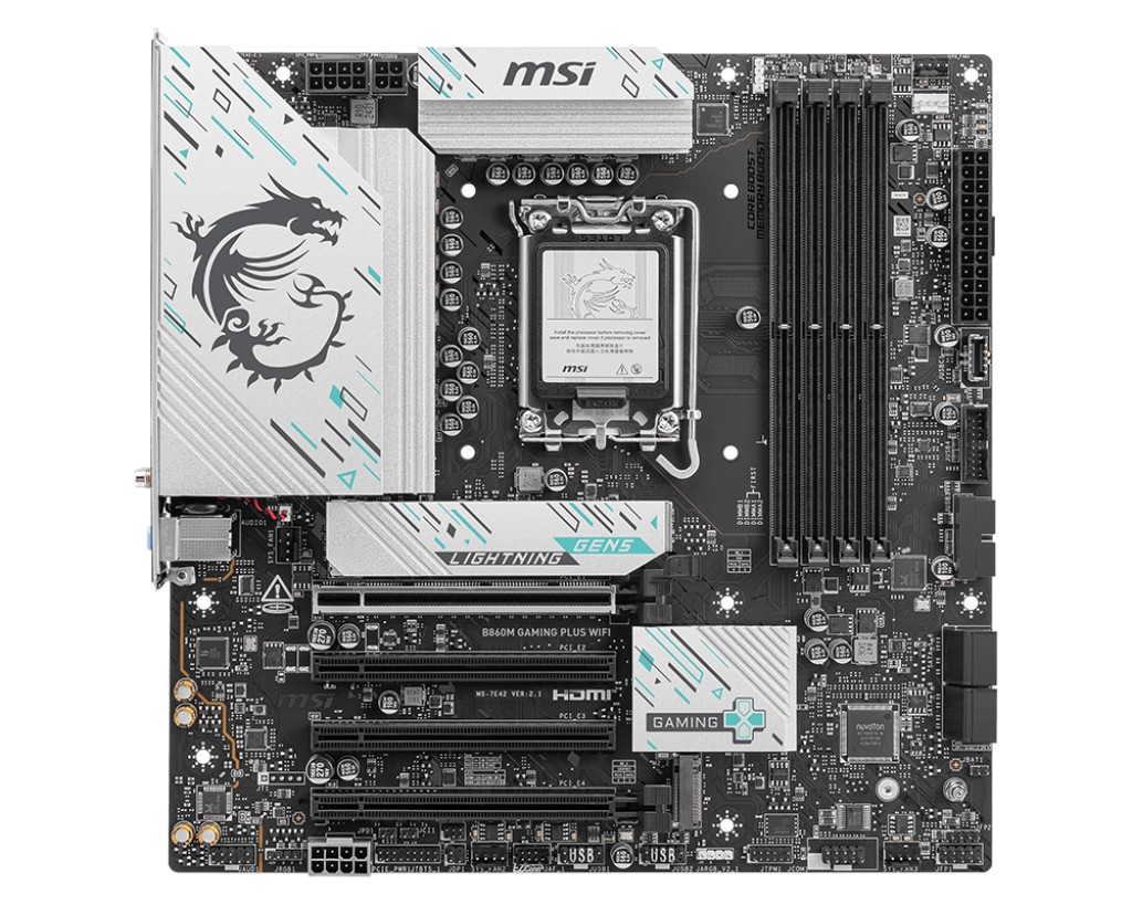 Материнская плата MSI B860M GAMING PLUS WIFI/ 1851/ Intel B860/ DDR5 / ATX photo 2