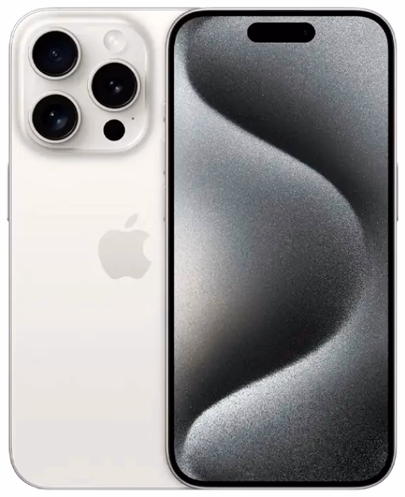 iPhone 15 Pro, 1 TB, White Titanium (MTVD3RX/A) 