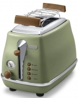 Тостер Delonghi Icona Vintage CTOV 2103.GR, 2 тоста, 900 Вт, Другие цвета