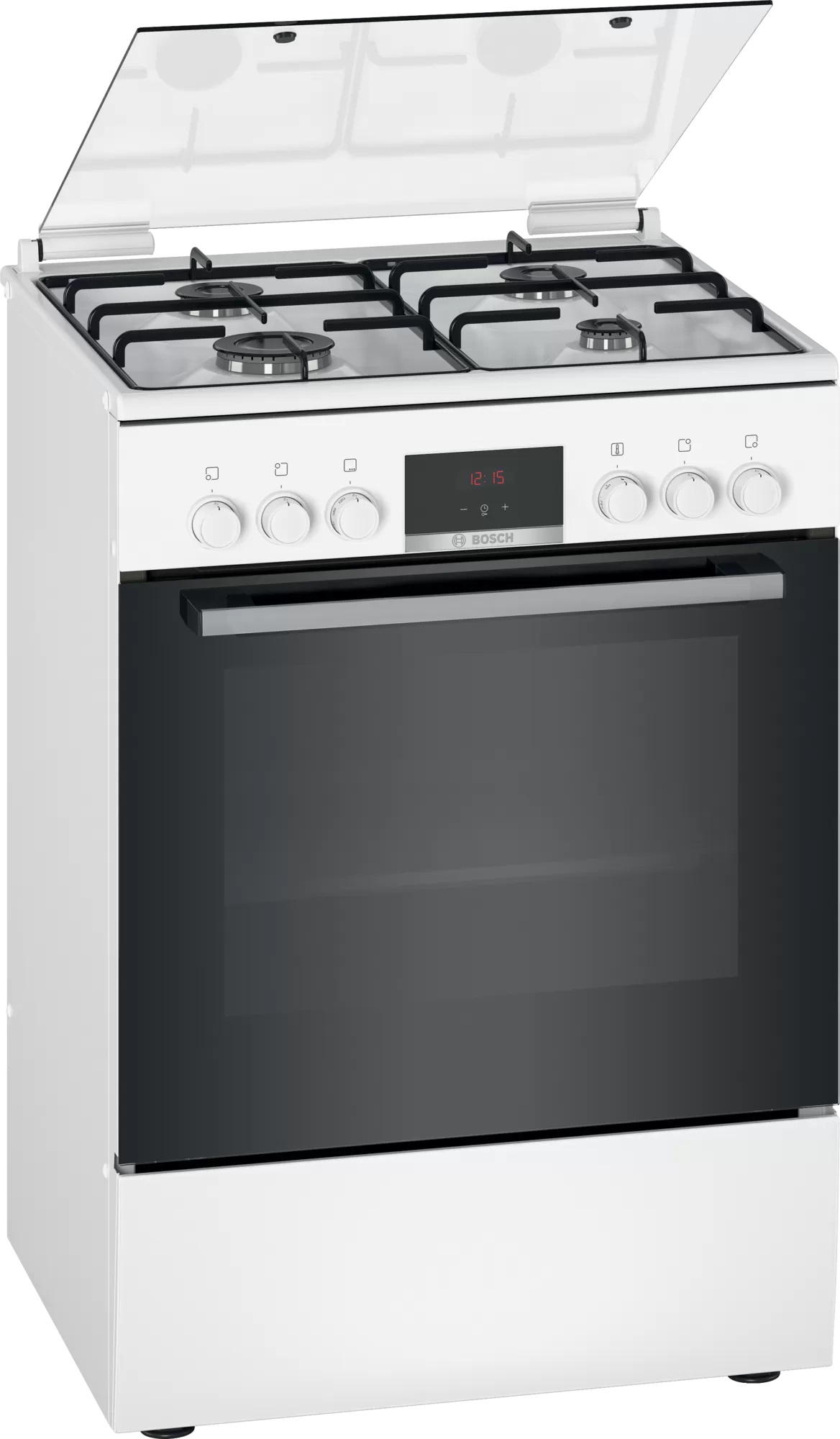 Плита комбинированная Bosch HXN390D20L / конфорок / 60 см / Белый photo 1 Плита комбинированная Bosch HXN390D20L / конфорок / 60 см / Белый photo 1