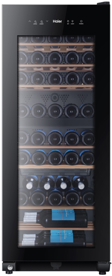 Винный холодильник Haier FWC53GDA / 53 бутылки / 127 см / A / Черный photo 1 Винный холодильник Haier FWC53GDA / 53 бутылки / 127 см / A / Черный photo 1