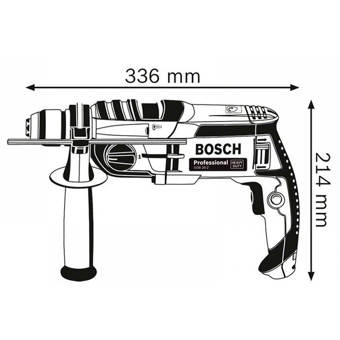 Дрель ударная Bosch GSB 20-2 RE, 060119BA28 photo 2