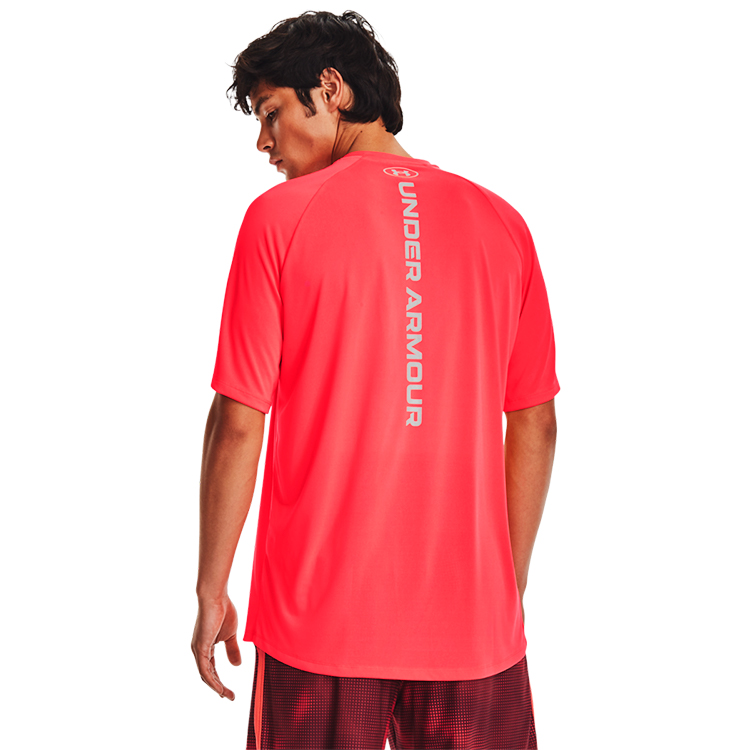 Tricou bărbătesc Under Armour UA M TECH REFLECTIVE SS S Coral photo 3