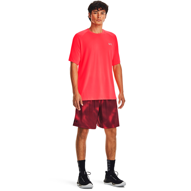 Tricou bărbătesc Under Armour UA M TECH REFLECTIVE SS S Coral photo 4