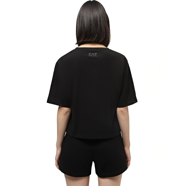 Tricou EA7 EMPORIO ARMANI T-Shirt  S Negru Femei photo 4