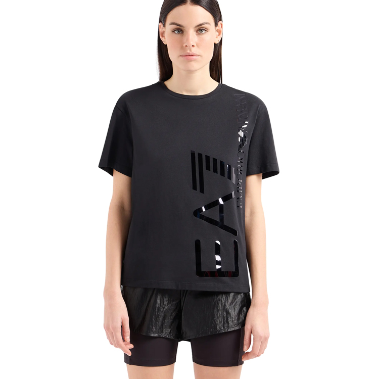 Tricou EA7 EMPORIO ARMANI T-SHIRT XXS Negru Femei photo 5