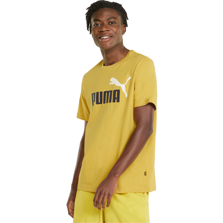 Футболка мужская Puma ESS+ 2 Col Logo Tee S Желтый photo 4