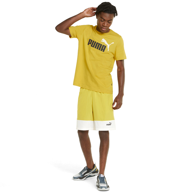 Футболка мужская Puma ESS+ 2 Col Logo Tee S Желтый photo 5