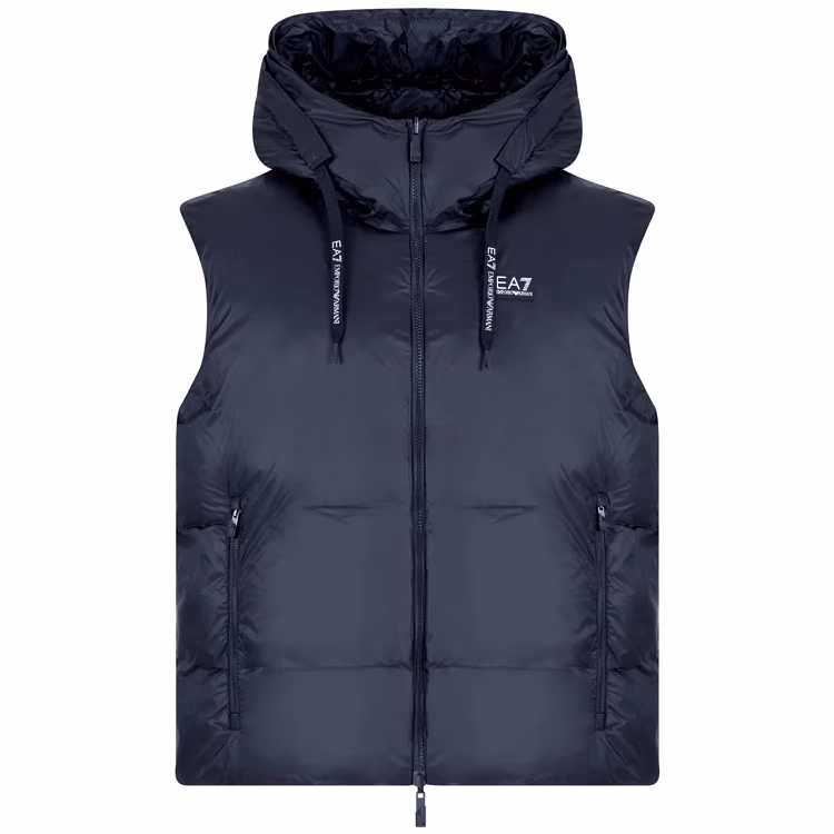 Vesta EA7 EMPORIO ARMANI REVERSIBLE VEST WITH HOOD