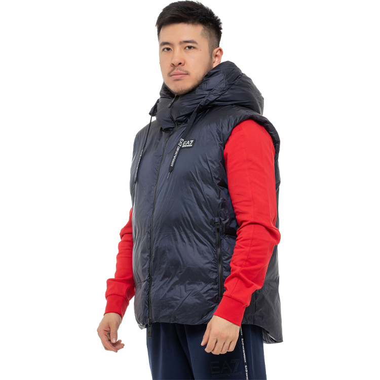 Жилет мужской EA7 EMPORIO ARMANI REVERSIBLE VEST WITH HOOD XS Синий photo 2