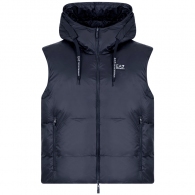 Vesta EA7 EMPORIO ARMANI REVERSIBLE VEST WITH HOOD thumbnav