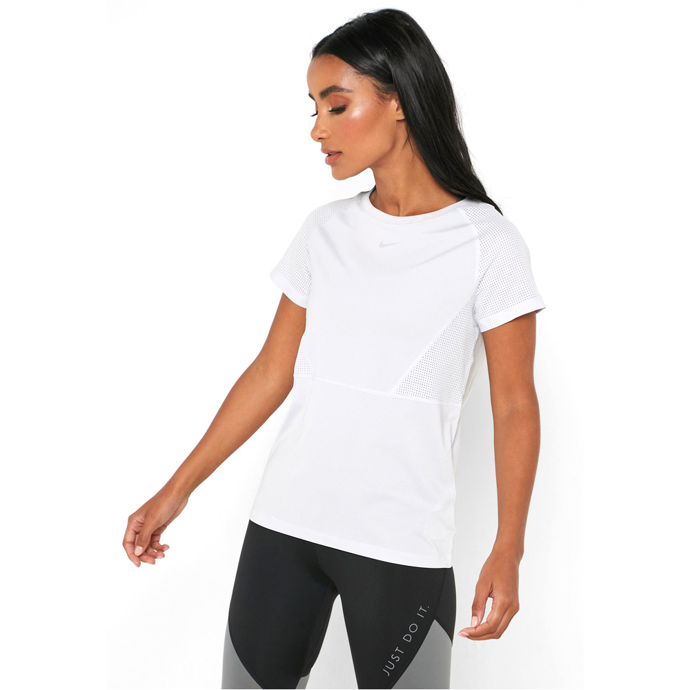 Футболка Nike W NP LUXE SS TOP MESH MIX / Женский / L  photo 2