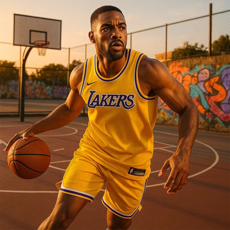 Майка Nike LAL MNK DF SWGMN JSY ICN photo 4