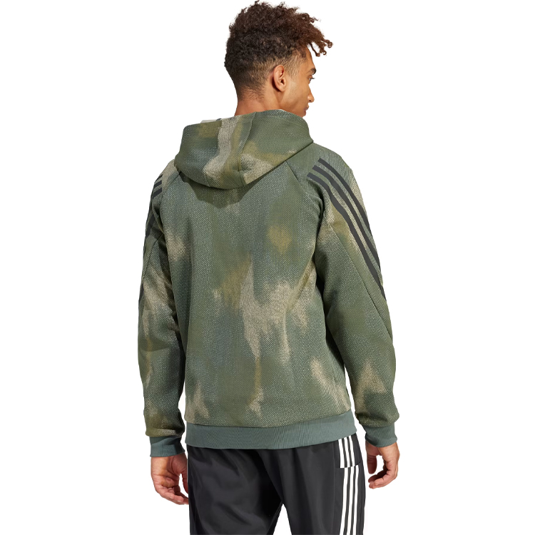 Hanorac pt bărbați Adidas M FI 3S HD XS Verde photo 4