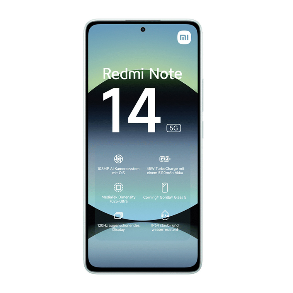 Smartphone Xiaomi Redmi Note 14 5G / 6.67'' / 6 GB / 128 GB / Coral Green photo 2