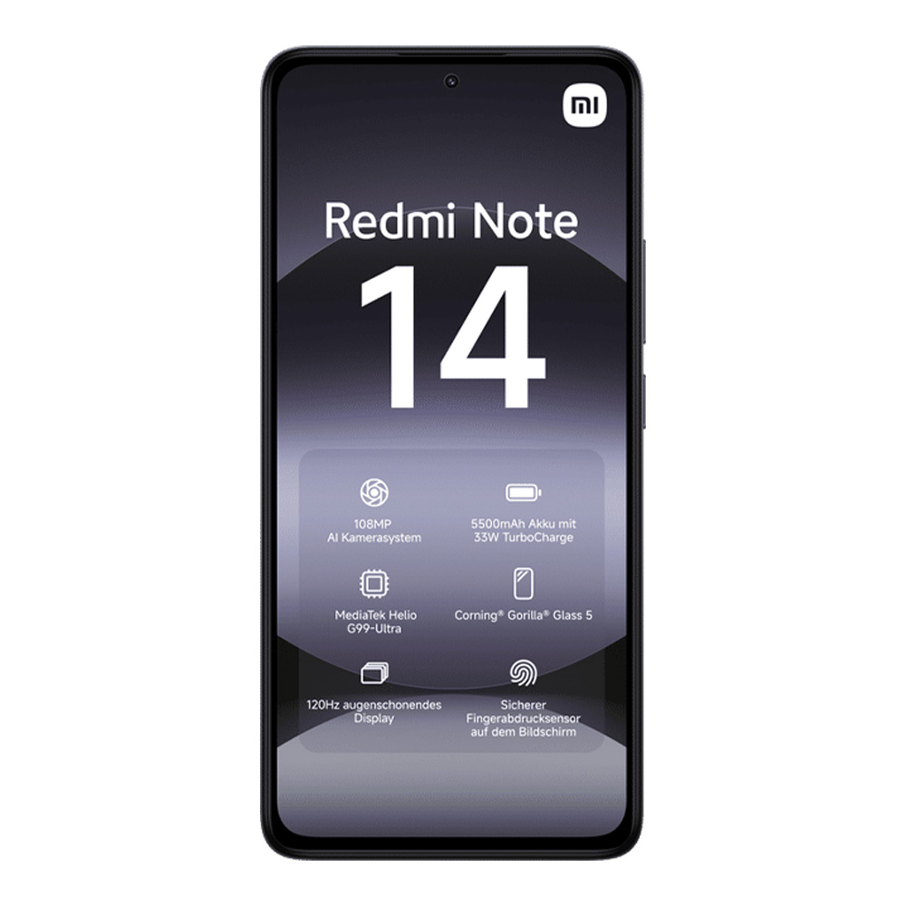 Смартфон Xiaomi Redmi Note 14 / 6.67'' / 6 ГБ / 128 ГБ / Midnight Black photo 2