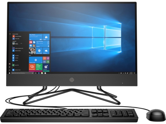 All-in-One PC - 23.8" HP 205 G4 FHD IPS (AMD Ryzen 5 4500U, 16GB DDR4 RAM, 512Gb SSD PCIe NVMe, AMD Radeon™ HD, DVD-RW, CR, HD cam, WiFi+BT4.2, LAN, 65W PSU, USB KB/MS, Win10Pro, Iron Gray) photo 1