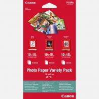 Paper Canon Variety Pack VP101S - Photo Paper Variety Pack 10x15cm VP-101 (20 sheets) (Glossy Photo paper 10x15 (10 sheets) + Semi-Gloss 10x15 (5 sheets) + Glossy II Photo paper 10x15 (5 sheets)) thumbnav 1