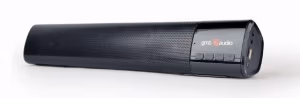 Gembird SPK-BT-BAR400-01, Bluetooth soundbar speaker with built-in microphone, RMS power output: 2 x 5W, 4 Ohm, 52 mm, 1200 mAh Li battery, FM-radio,  AUX, MicroSD