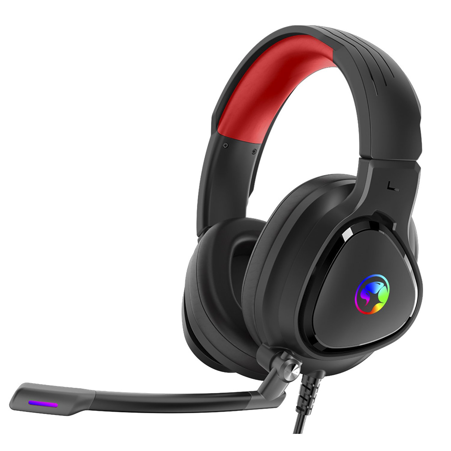 MARVO "HG8958", Marvo Headset HG8958 Wired Gaming, 3.5 mm, USB (Rainbow Backlight) photo 1