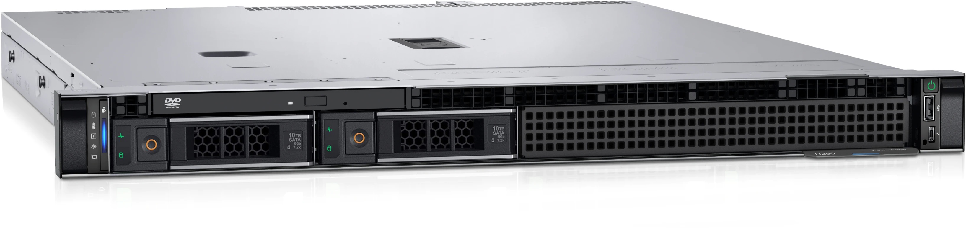 Dell PowerEdge R250 1U Rack, Intel Xeon E-2356G (3.2GHz, 12M, 6C/12T, 80W), 1x16GB UDIMM DDR4 RAM, 1.2TB HDD SAS ISE 12Gbps 10K, BOSS with 2 M.2 240Gb (Chassis 4x3.5" Hot-Plug HDD), PERC H345, iDRAC9 Basic, On-Board LOM, TPM 2.0 V3, Single Hot-Plug 450W P photo 1