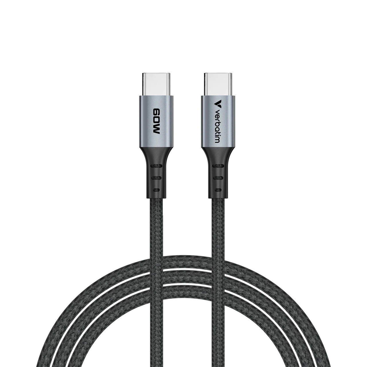 Cablu USB-C to USB-C Verbatim Sync & Charge 60W / 1.2 m/  Black