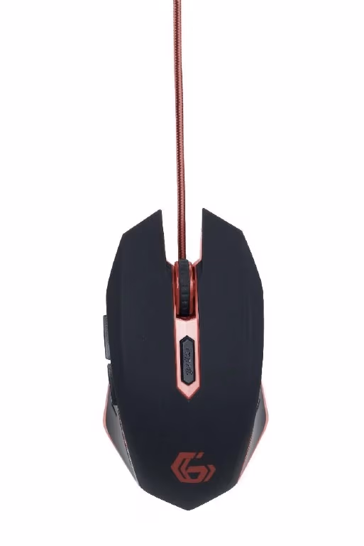 Игровая мышь Gembird MUSG-001-R / USB / 2400dpi / Black