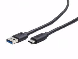 Cable USB3.0/Type-C - 1m - Cablexpert CCP-USB3-AMCM-1M, 1m, USB3.0 (male) to Type-C (male), Black