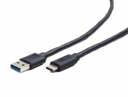 Cable USB3.0/Type-C - 1m - Cablexpert CCP-USB3-AMCM-1M, 1m, USB3.0 (male) to Type-C (male), Black thumbnav 1