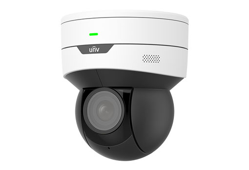 UNV IPC6415SR-X5UPW, MiniPTZ Dome 5Mp, 1/2.7”, Lens 5x (2.7-13.5mm), IR 30m, ICR, 2592x1944 30fps, Ultra 265/H.264/MJPEG, Triple streams, 120 WDR, HLC, MicroSD, CorridorMode, AlarmI/O 1/1, Reset, Mic/Speaker, 1024preset, DC12V/PoE photo 1